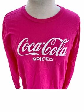 Coca-Cola Spiced Pink Long Sleeve T-Shirt Size XL NEW Promotional
